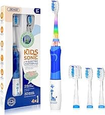 SEAGO SG-977 Kids Electric Toothbrush, 4 Heads 🪥