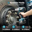 Thumbnail 4 de Seesii WH810 18V Impact Wrench 1180 Ft-lbs 📷