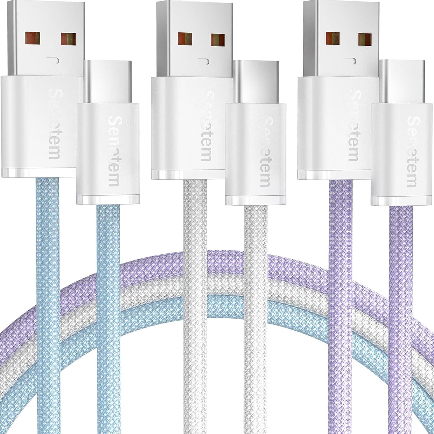 Senetem USB C Cable 3FT 3-Pack USB-C charger cord 📱