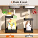 Thumbnail 1 de Sevenblue 2025 L-Shaped Pull Out Under-Sink Organizer 🧰
