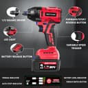 Thumbnail 5 de SEYVUM Impact Wrench 320 Ft-lbs, 20V Brushless 🔧