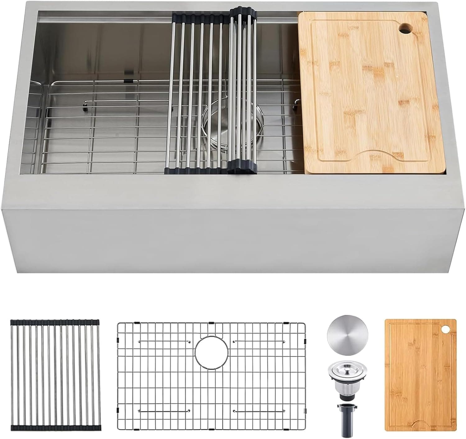 SHACO 33" Stainless Steel Farmhouse Sink 🪣