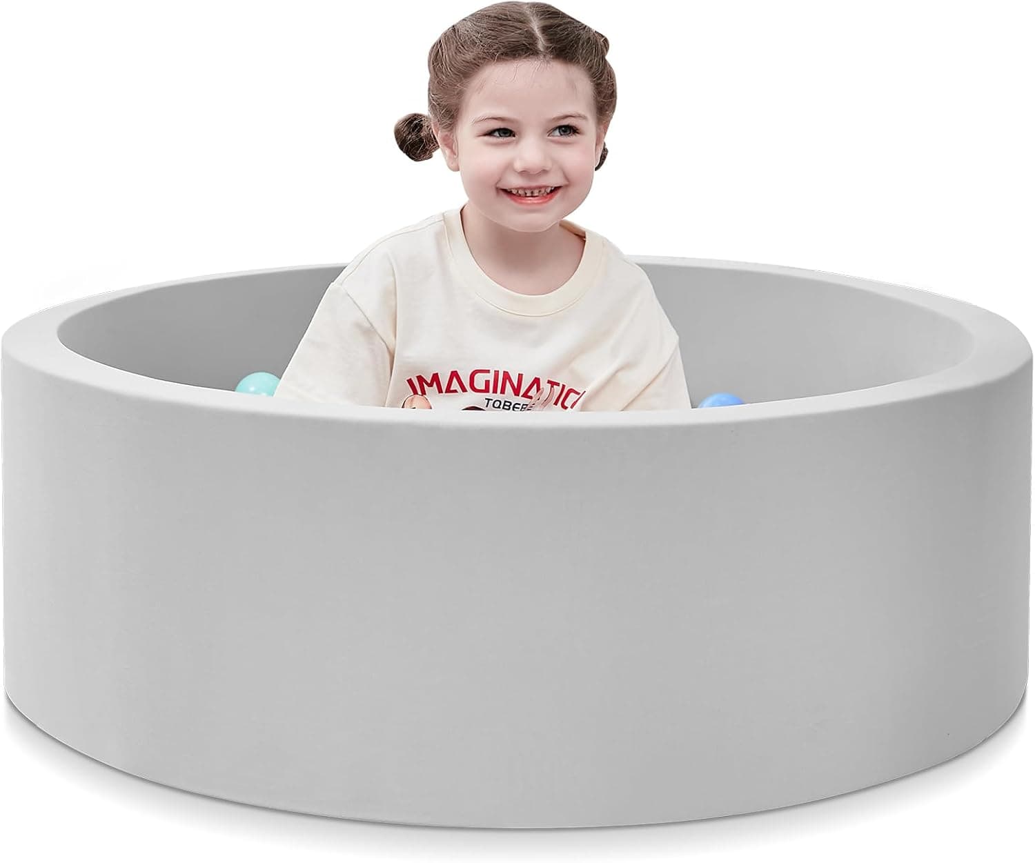 SHJADE Foam Ball Pit 35.4 x 11.8 in 🧸