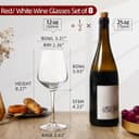 Thumbnail 1 de SHYRC Wine Glasses Set 12 oz clear stemware 🍷