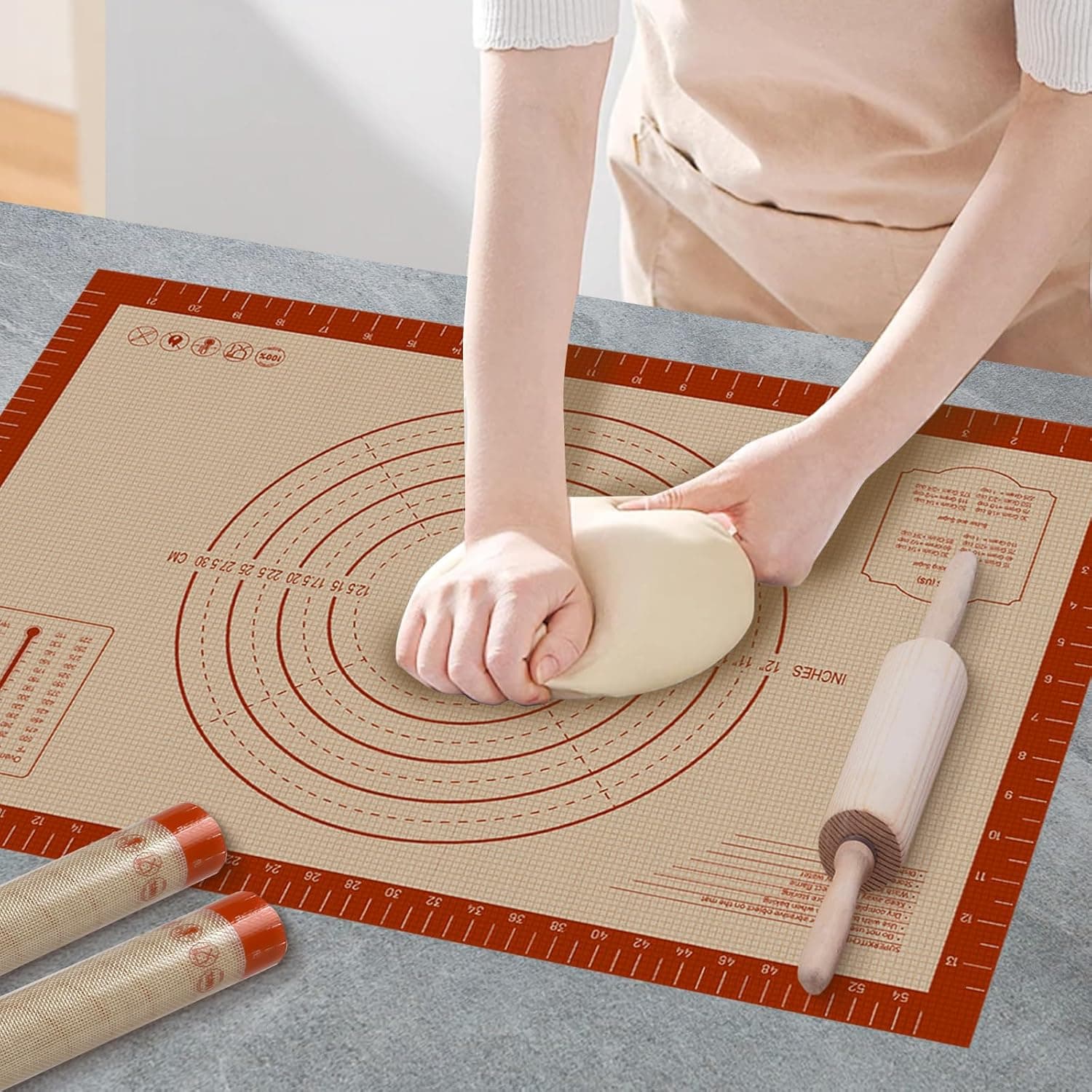 Silicone Baking Mat 24" x 16" nonstick baking sheet 🍽️