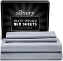 Thumbnail principal de Silvery Silver Infused Bed Sheets Set, 3X Fresh 🛏️