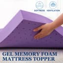 Thumbnail 1 de SINWEEK 2 Inch Gel Memory Foam Mattress Topper ⌚