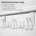 Thumbnail 2 de SKOLOO Over-the-Door Hooks for 1-3/4" Doors, 11 Hooks, Pack of 2 🪝