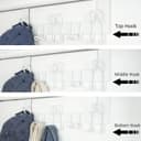 Thumbnail 3 de SKOLOO Over-the-Door Hooks for 1-3/4" Doors, 11 Hooks, Pack of 2 🪝