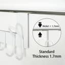 Thumbnail 5 de SKOLOO Over-the-Door Hooks for 1-3/4" Doors, 11 Hooks, Pack of 2 🪝