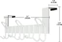 Thumbnail 6 de SKOLOO Over-the-Door Hooks for 1-3/4" Doors, 11 Hooks, Pack of 2 🪝