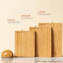 Thumbnail 4 de SMIRLY Bamboo Cutting Board Set with Holder ⌚