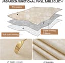 Thumbnail 6 de Smiry Rectangle Table Cloth 54" waterproof tablecloth 🧺