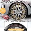 Thumbnail 4 de Snow Chains Adjustable Tire Chains for 225–285mm 🚗