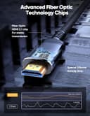 Thumbnail 2 de Snowkids HDMI 2.1 75ft Fiber Optic Cable 48Gbps 📺