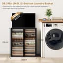 Thumbnail 2 de SOLEDI Double Laundry Hamper with Lid 🧺