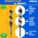 Thumbnail 1 de SOMADA 3/4-Inch x 6-Inch Wood Auger Drill Bit 📦