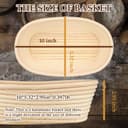 Thumbnail 1 de Sondiko Oval Sourdough Proofing Basket 2-pack 🥖