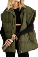 Thumbnail 3 de Songling Oversized Puffer Vest Women’s Quilted Warm Coat 🧥