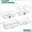 Thumbnail 2 de Sorbus Acrylic Storage Containers 5-pack — 12.1" wide 🧰