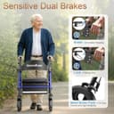 Thumbnail 3 de Soundfuse Rollator Walkers 350 lb capacity 🚶♂️