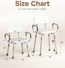 Thumbnail 5 de SOUNDFUSE Shower Chair with 400 lbs capacity ⚙️