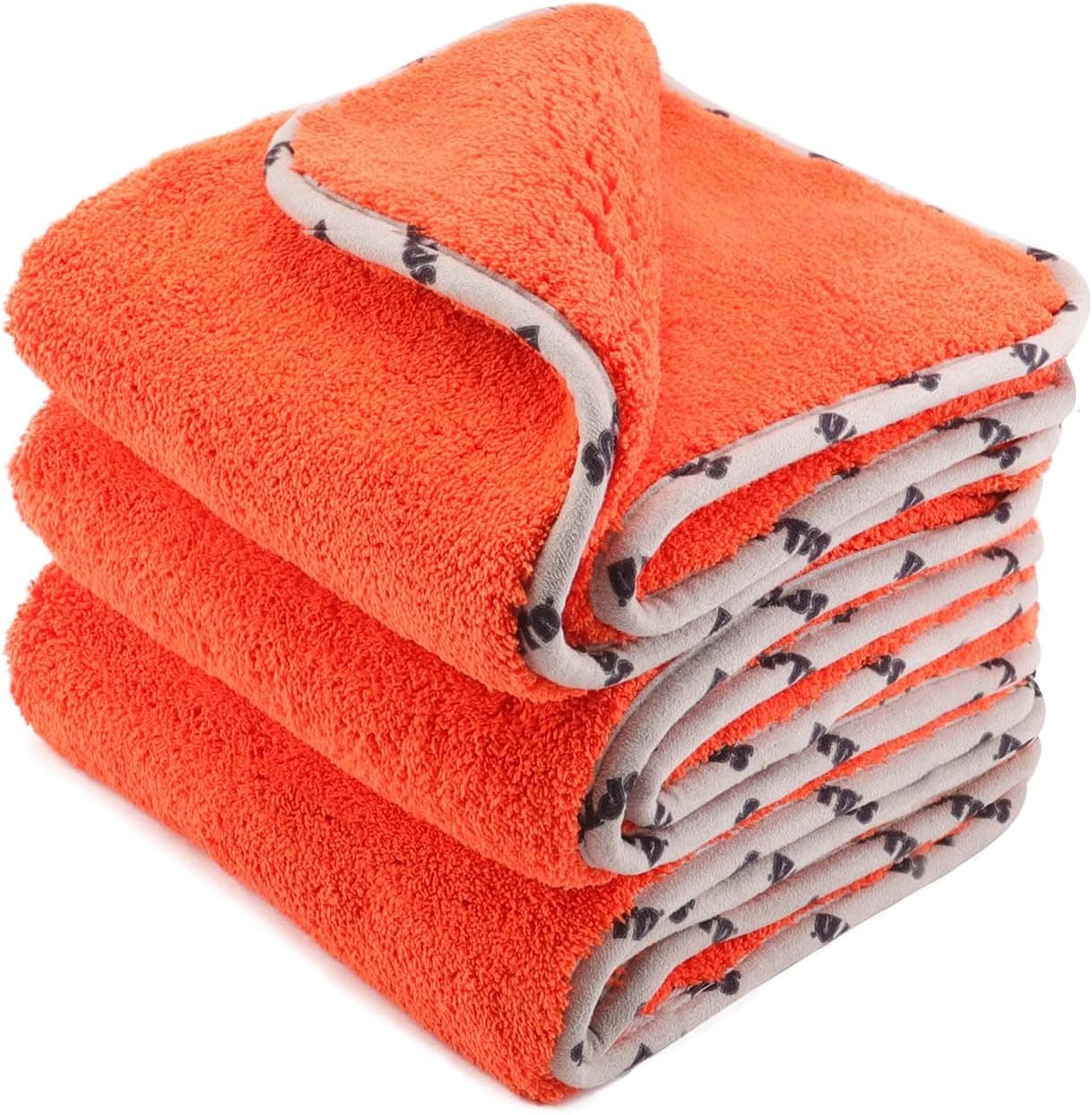 SPTA 16" 1200gsm Microfiber Car Towels, 3-Pack 🚗