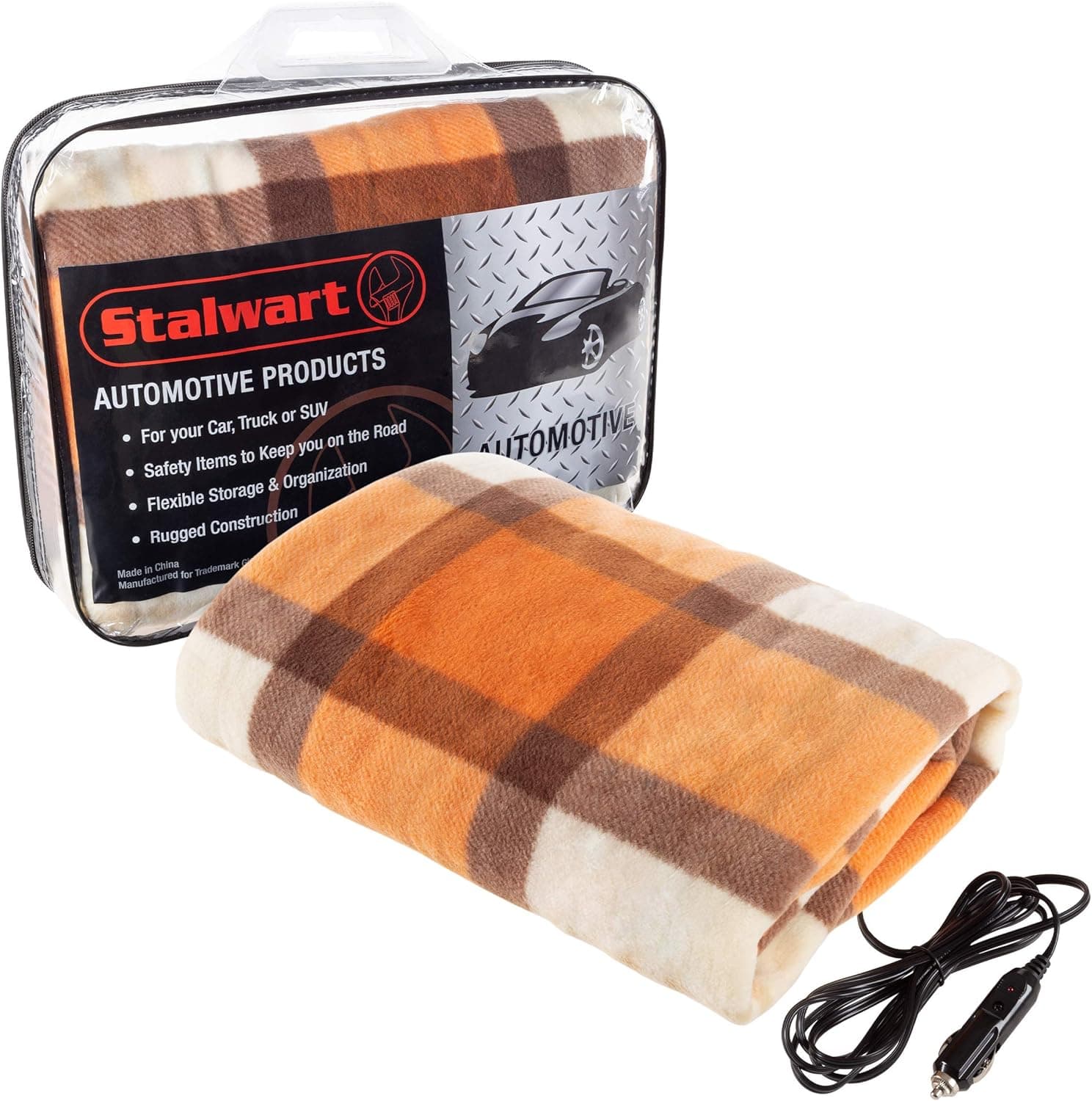 Stalwart 12V Heated Blanket for Car Camping 🚗