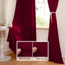 Thumbnail 3 de StangH Theater Red Velvet Curtains 84 in. 🪟
