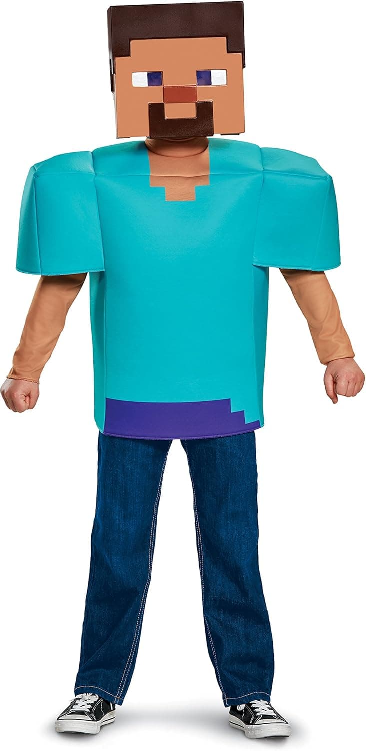 Steve Classic Minecraft Costume Medium 🎭