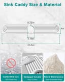 Thumbnail 2 de Stone Faucet Mat Diatomite Sink Protector 23.6" 🛁