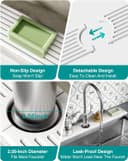 Thumbnail 4 de Stone Faucet Mat Diatomite Sink Protector 23.6" 🛁