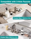 Thumbnail 6 de Stone Faucet Mat Diatomite Sink Protector 23.6" 🛁