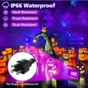 Thumbnail 4 de T-SUN 100W LED Black Light Flood Light for Glow Parties 🎯