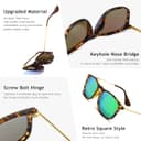Thumbnail 4 de SUNGAIT Fashion Retro Square Sunglasses UV400 😎