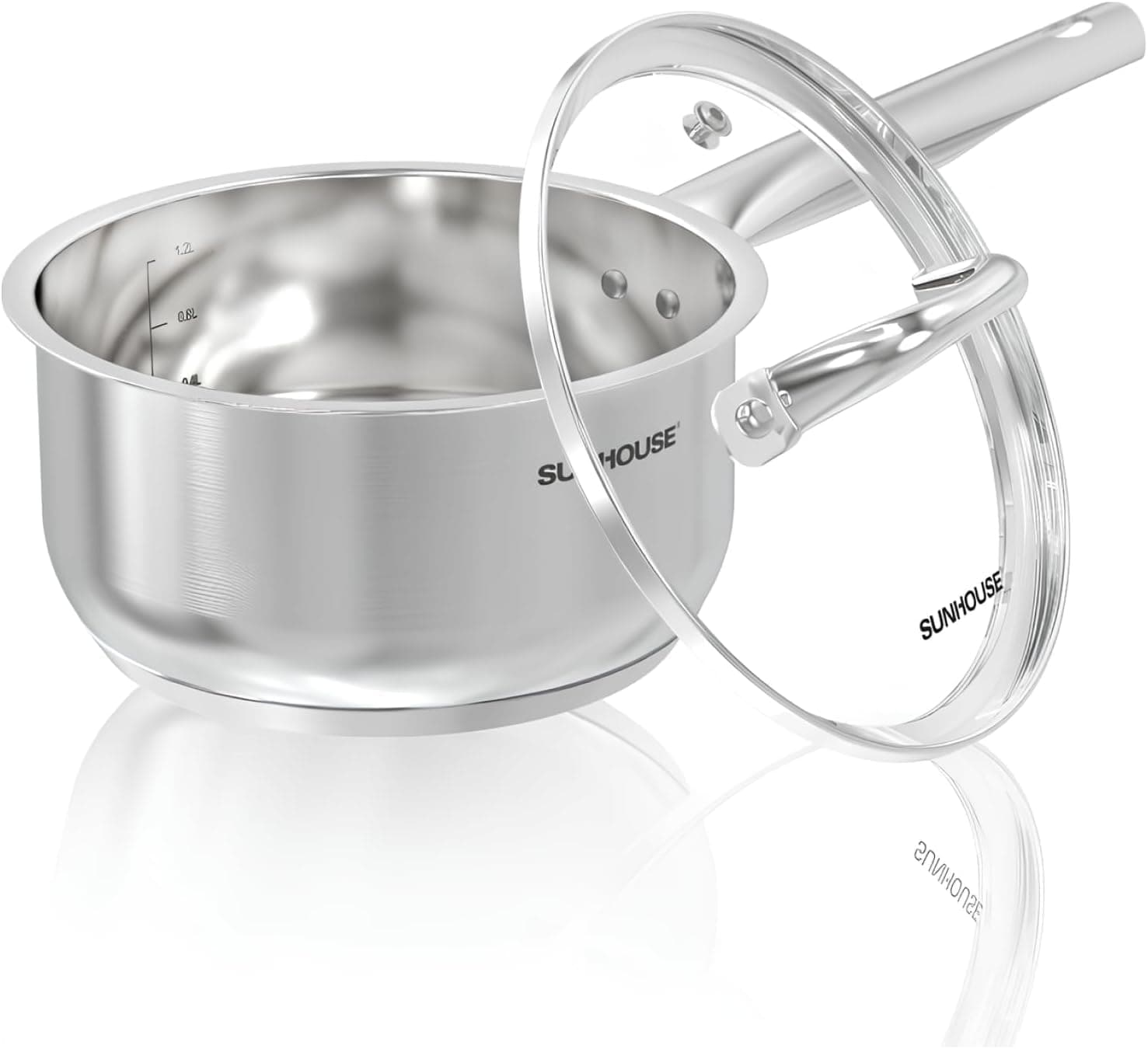 SUNHOUSE 3-Quart Stainless Steel Saucepan with Lid 🍳