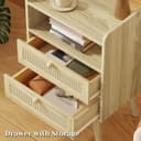 Thumbnail 4 de SUPERJARE 2 Drawer Night Stand 25.2" with Charger 🛏️