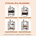 Thumbnail 4 de SUPERJARE Nightstand Set of 2 with Charging Station 🛋️