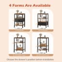 Thumbnail 4 de SUPERJARE Nightstand with Charging Station ⌚