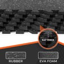Thumbnail 4 de SUPERJARE Rubber Exercise Mats, 24 Pcs ⚙️