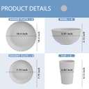 Thumbnail 1 de Supernal 32pcs Wheat Straw Dinnerware Set for 8 🍽️