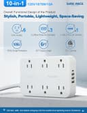 Thumbnail 1 de SUREANCE 6-Outlet Power Strip with USB-C, 1050J 🔌