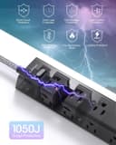 Thumbnail 4 de Surge Protector Power Strip 12-Outlet, 1050J 🔌