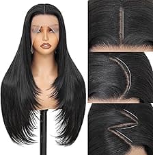 Synthetic Lace Front Wig 13x4 HD Lace 26" Straight Wig 🎀