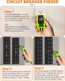 Thumbnail 3 de Tadeto Circuit Breaker Finder Tool with Outlet Tester 🔌