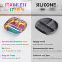 Thumbnail 2 de Taladad 3Pack Stainless Steel Kids Plate 3-compartment 🍽️