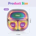 Thumbnail 6 de Taladad 3Pack Stainless Steel Kids Plate 3-compartment 🍽️