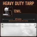 Thumbnail 6 de Tarp Heavy Duty 12x24 FT 12 Mil Waterproof Tarp 🏕️