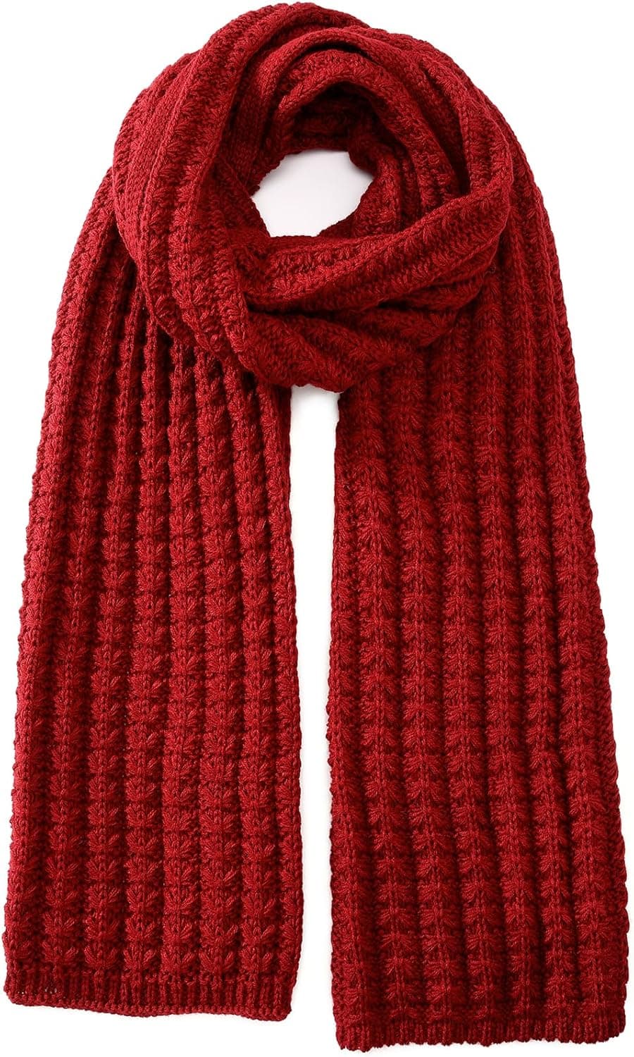 Tavaleu Winter Scarf for Women Cable Knit Cashmere Wool Wrap 🧣