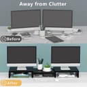 Thumbnail 1 de TAVR Dual Monitor Stand Riser for 2 Monitors 43.3" 🖥️